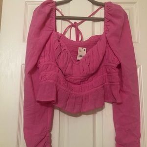 Free People pink top size large